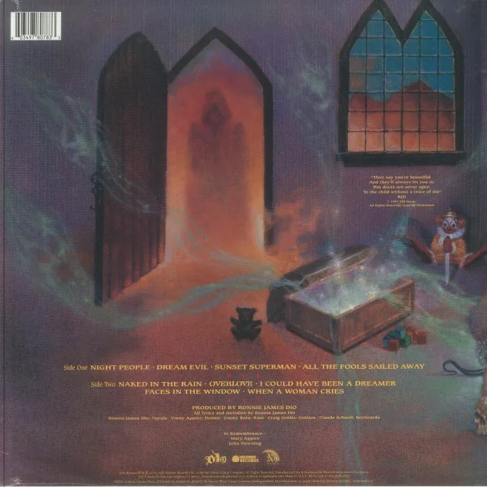 Back cover — DIO — Dream Evil (reissue)