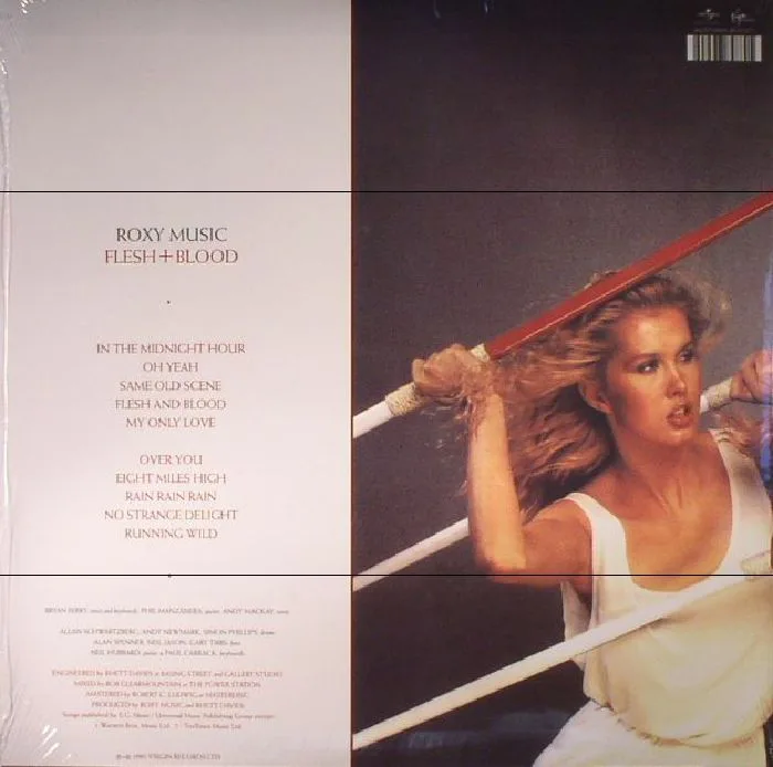 Обратная сторона обложки — ROXY MUSIC — Flesh & Blood (Half Speed Remastered)