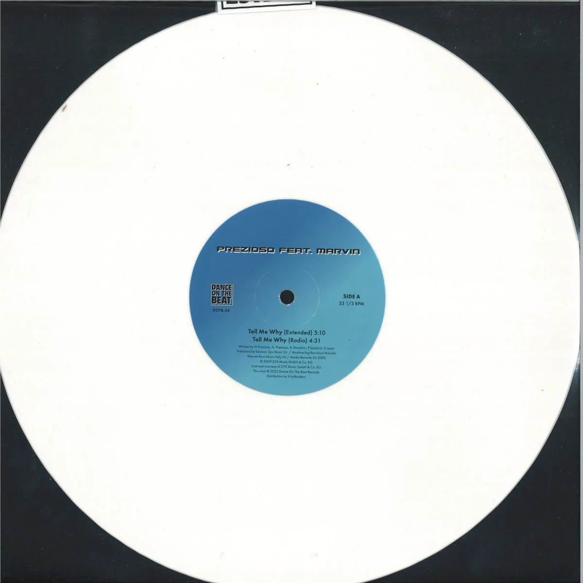 Back cover — Preziosofeat.Marvin — Tell Me Why / Let Me Stay
