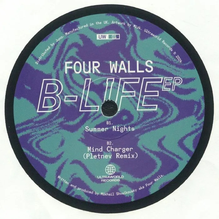 Обратная сторона обложки — FOUR WALLS — B Life EP