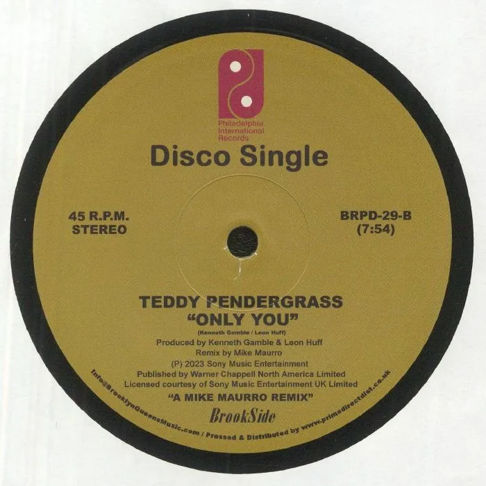 Обратная сторона обложки — Teddy PENDERGRASS — Close The Door (The Mike Maurro Remixes)