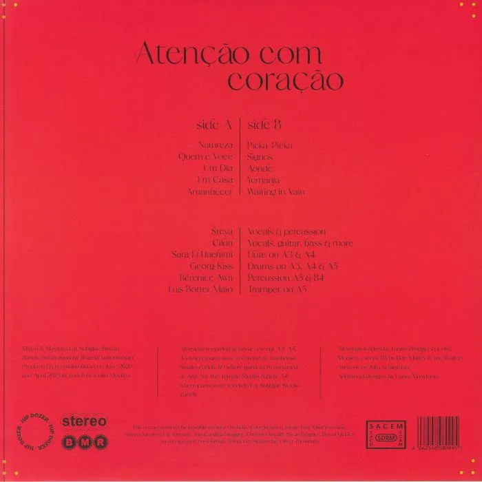 Back cover — SREYA & CILON — Atencao Com Coracao (B-STOCK)