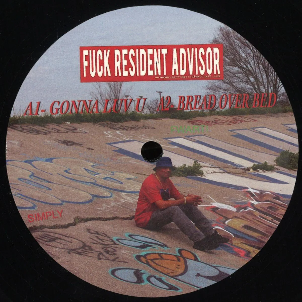 Лицевая сторона обложки — Omar S — Simply (Fuck Resident Advisor) LP