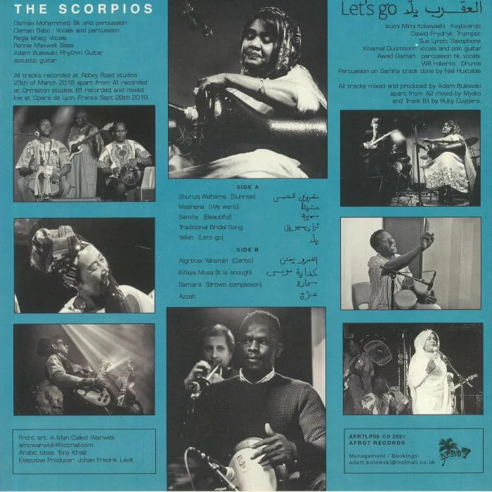 Back cover — The SCORPIOS — Let's Go