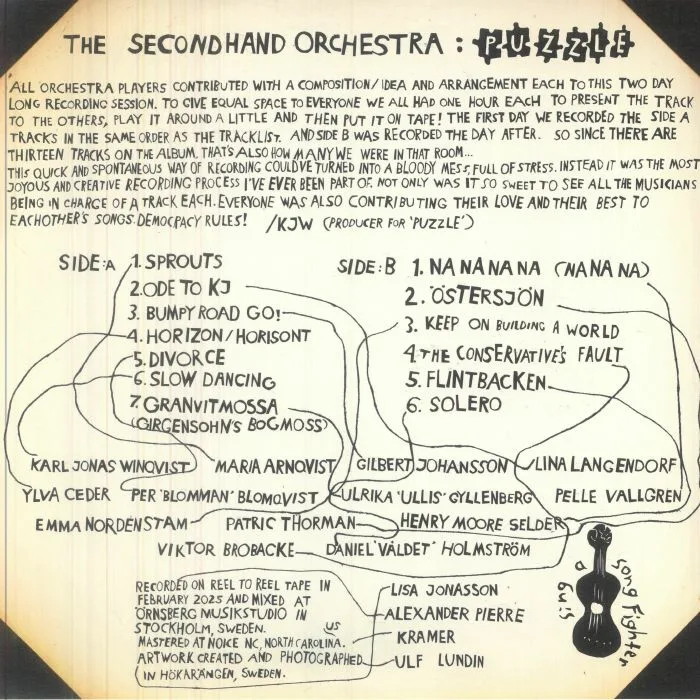 Back cover — The SECOND HAND ORCHESTRA — Puzzle