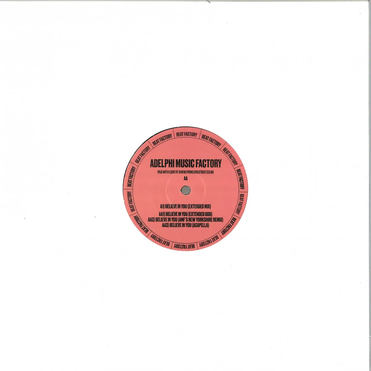 Back cover — Adelphi Music Factory — Believe In You EP
