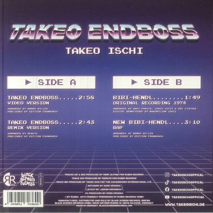 Обратная сторона обложки — Takeo ISCHI — Takeo Endboss