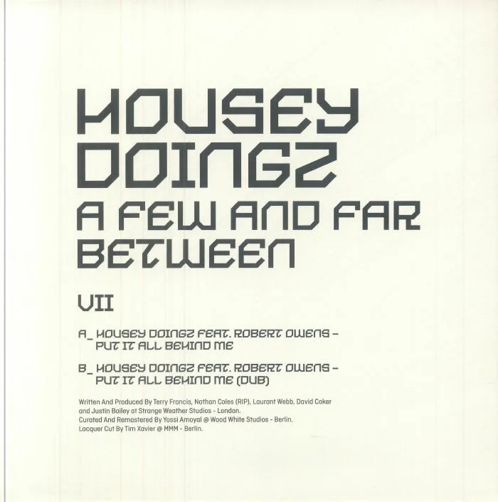 Обратная сторона обложки — HOUSEY DOINGZ feat ROBERT OWENS — A Few & Far Between VII
