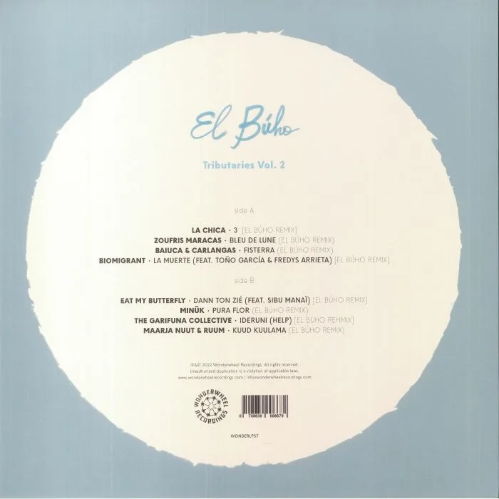 Back cover — EL BUHO / VARIOUS — Tributaries Vol 2