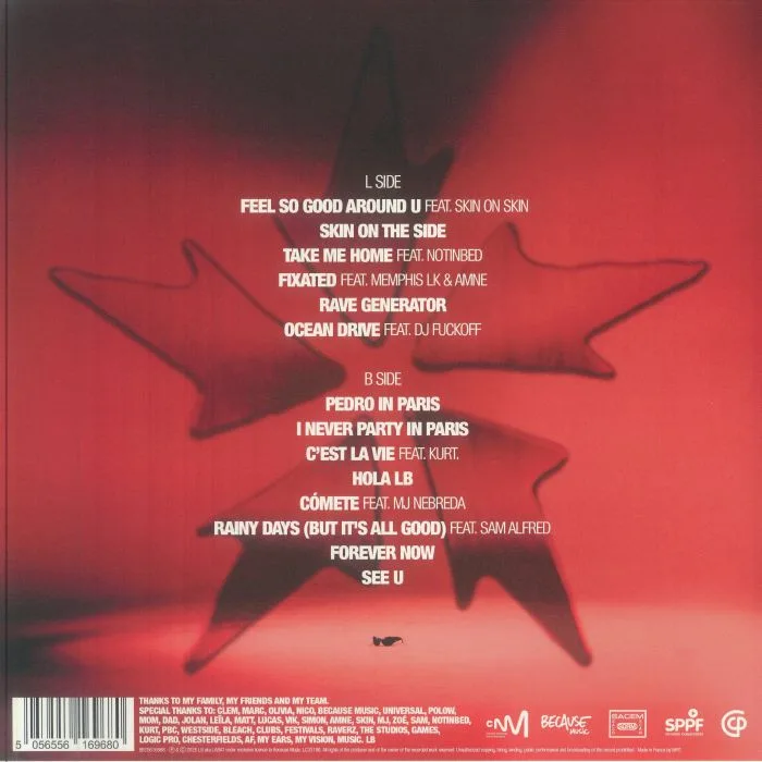 Back cover — LB aka LABAT — Feel Good Around LP