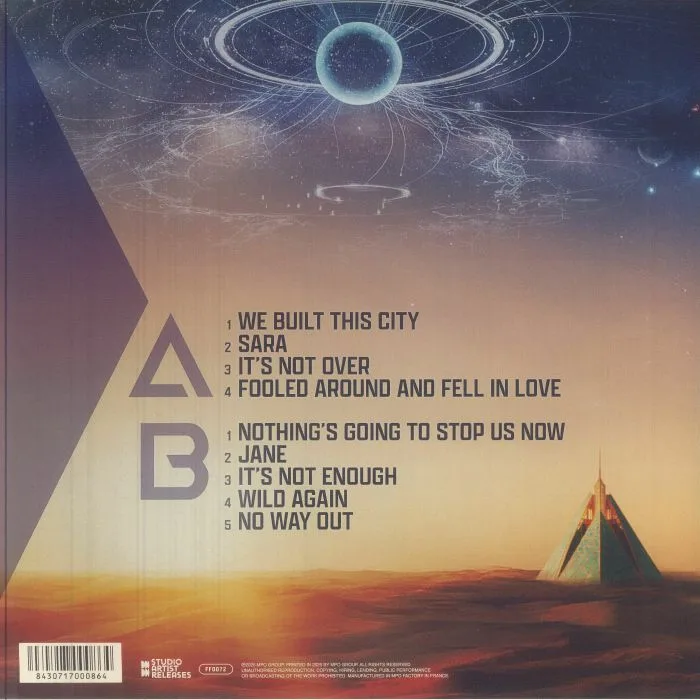 Back cover — STARSHIP — Built For The Stage
