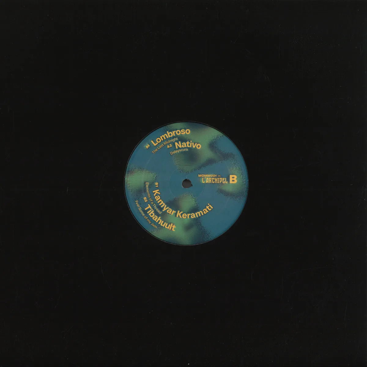 Back cover — Lombroso / Nativo / Kamyar Keramati / TIBAHUULT — Momm01 X L’Archipel