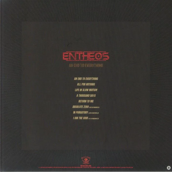 Обратная сторона обложки — ENTHEOS — An End To Everything