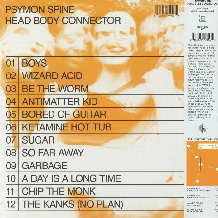 Обратная сторона обложки — PSYMON SPINE — Head Body Connector