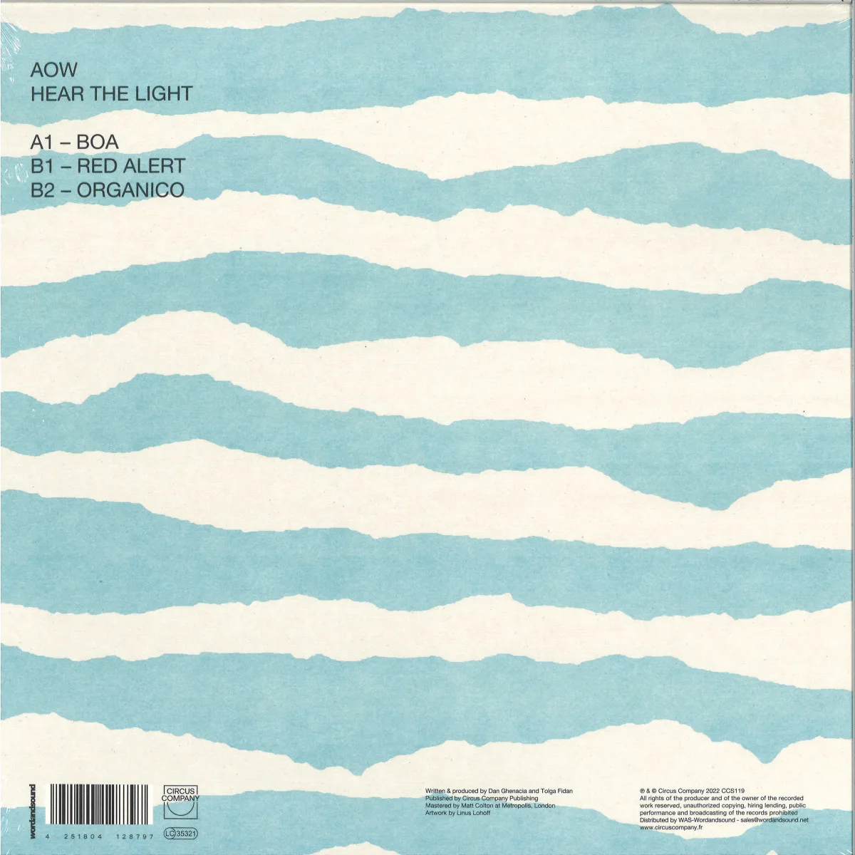 Back cover — Aow — Hear the Light