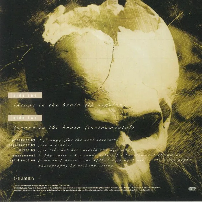 Обратная сторона обложки — CYPRESS HILL — Insane In The Brain (reissue)
