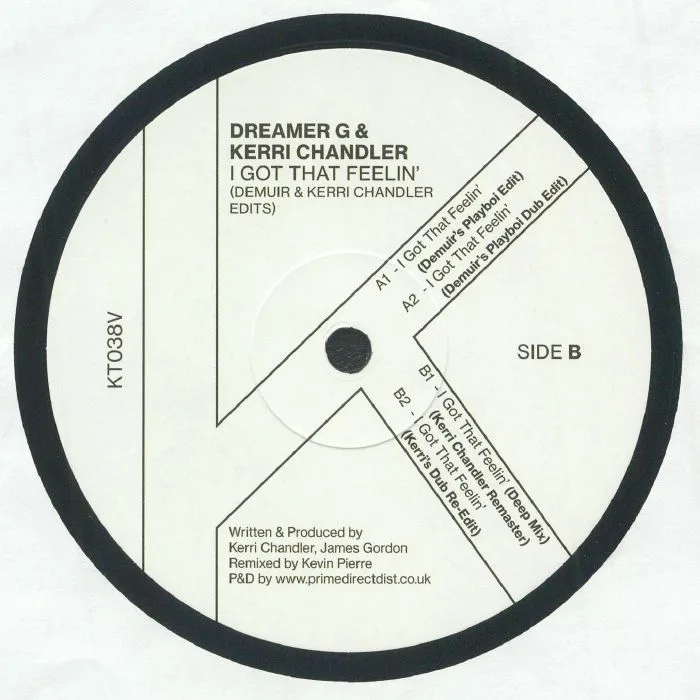 Back cover — DREAMER G / KERRI CHANDLER — I Got That Feelin' (Demuir & Kerri Chandler edits)