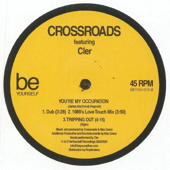 Обратная сторона обложки — CROSSROADS feat CLER — You're My Occupation (reissue)