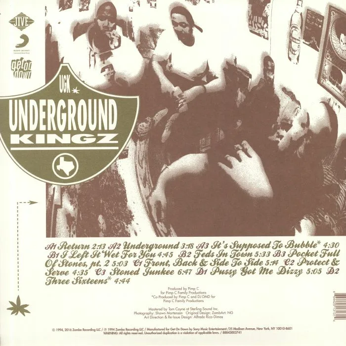 Обратная сторона обложки — UGK aka UNDERGROUND KINGZ — Super Tight