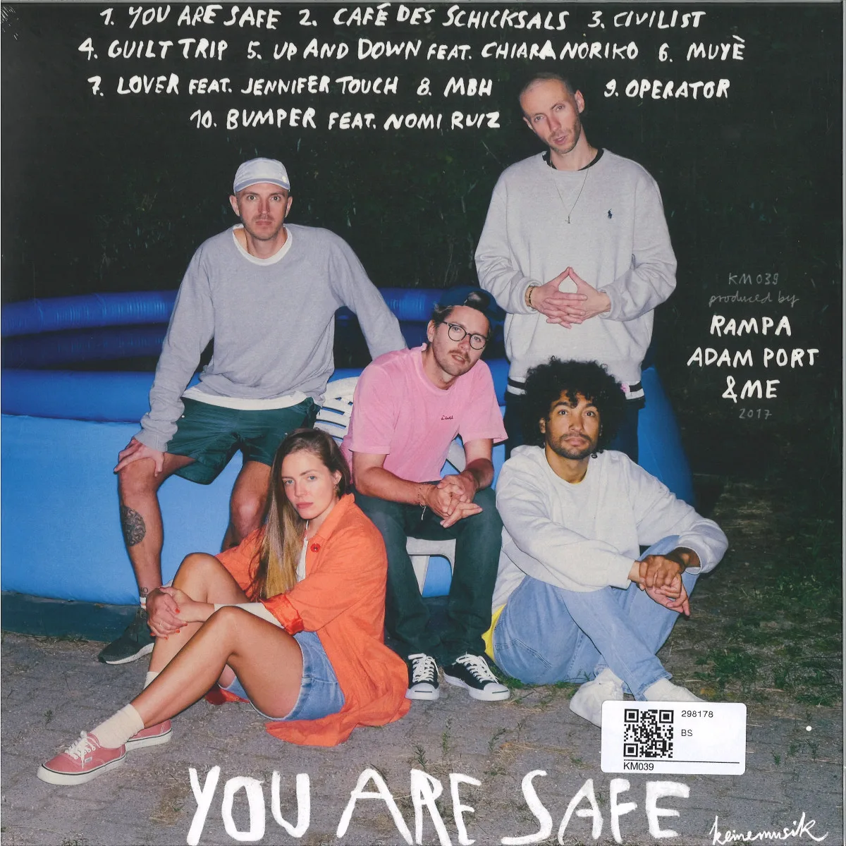 Back cover — Keinemusik ( Rampa / Adam Port / me) — You Are Safe 2x12"