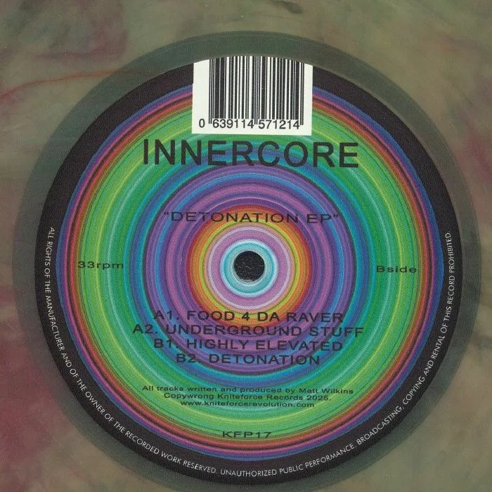 Back cover — INNERCORE — Detonation EP