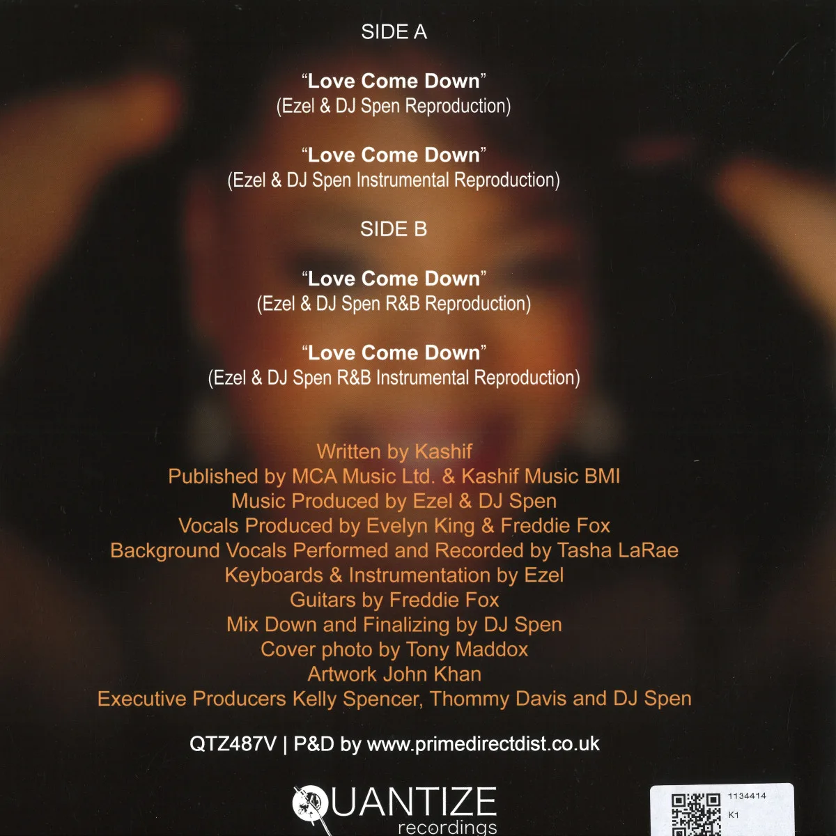 Back cover — Evelyn 'Champagne' King — Love Come Down