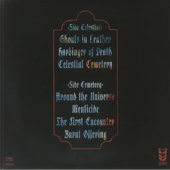 Обратная сторона обложки — PURPLE HILL WITCH — Celestial Cemetery (reissue)