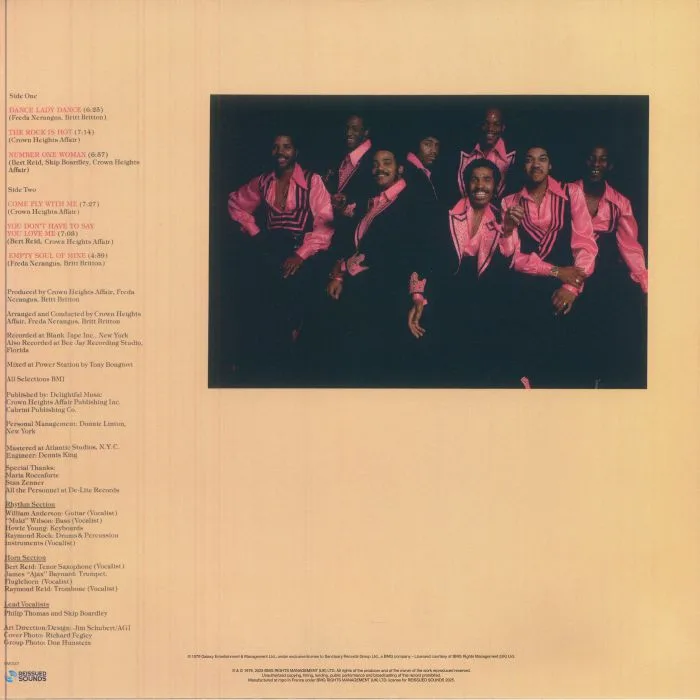 Обратная сторона обложки — CROWN HEIGHTS AFFAIR — Dance Lady Dance (reissue)
