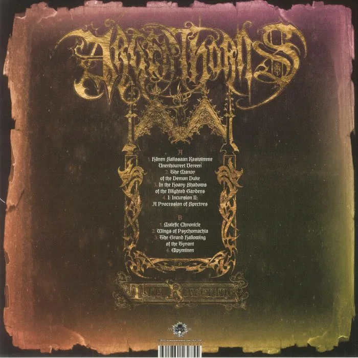 Back cover — ARGENTHORNS — The Ravening