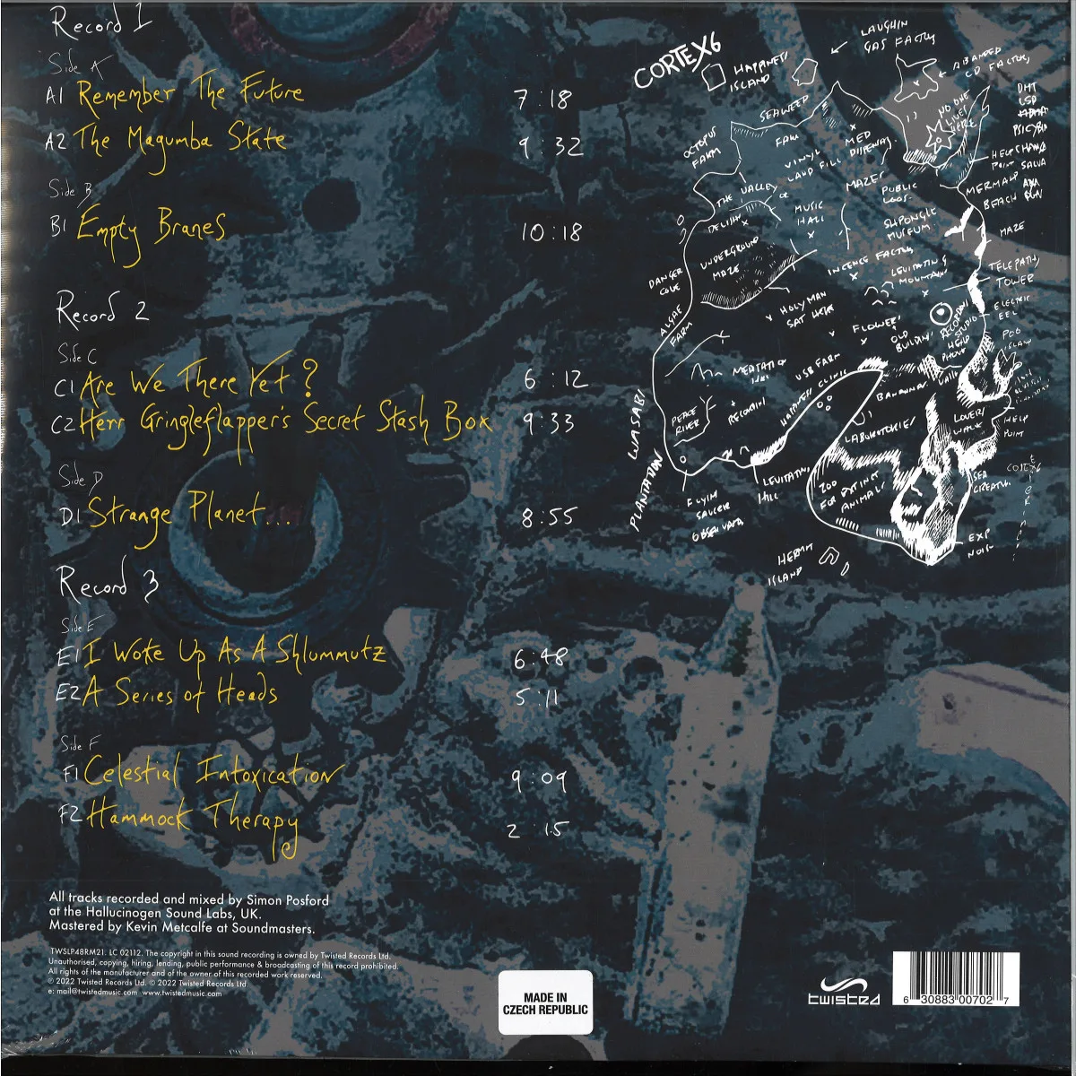Back cover — Shpongle — Codex 6 LP 3x12"