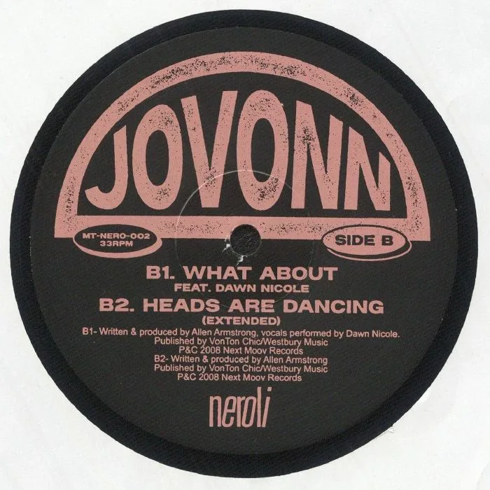Back cover — JOVONN — Mother Tongue X Neroli: Volume 2