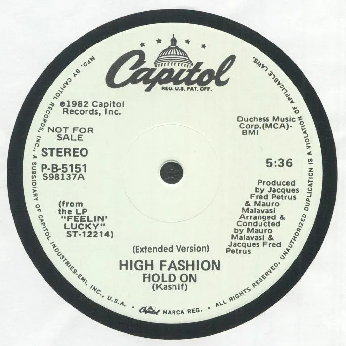HIGH FASHION / THE McCRARYS — Hold On (reissue)