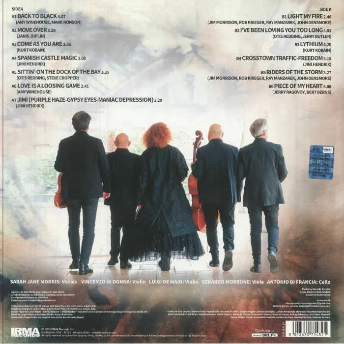 Обратная сторона обложки — SOLIS STRING QUARTET / SARAH JANE MORRIS — FOREVER YOUNG
