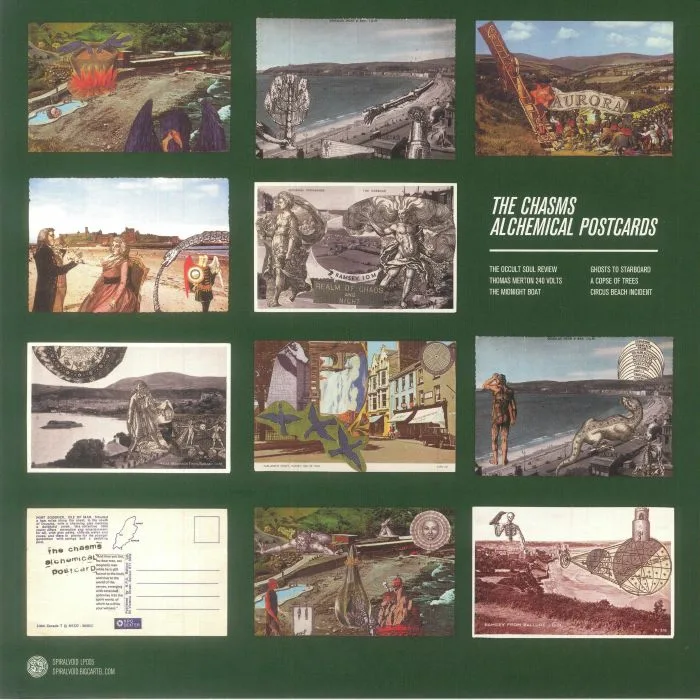 Back cover — The CHASMS — Alchemical Postcards