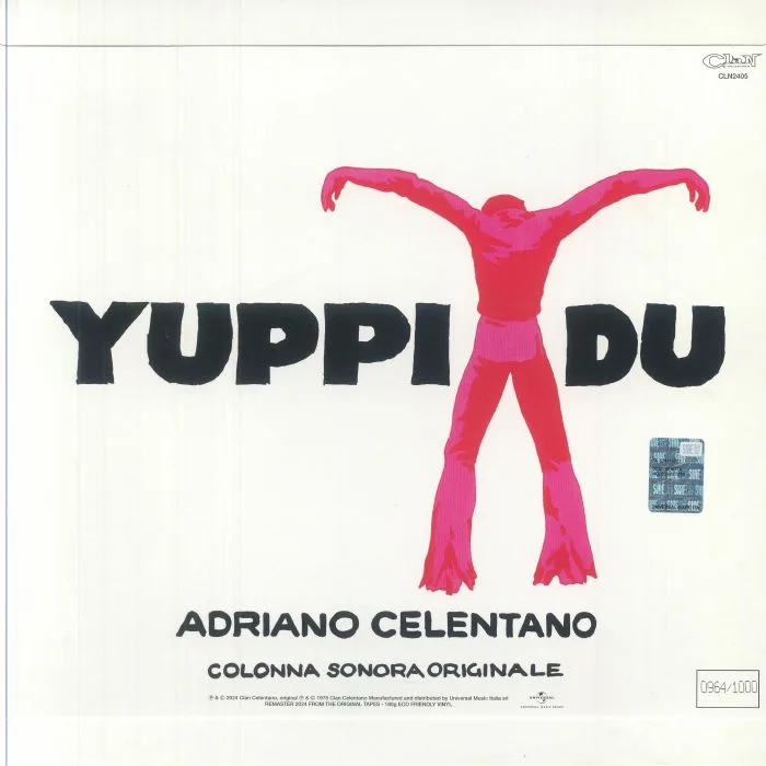Back cover — Adriano CELENTANO — Yuppi Du (Soundtrack)