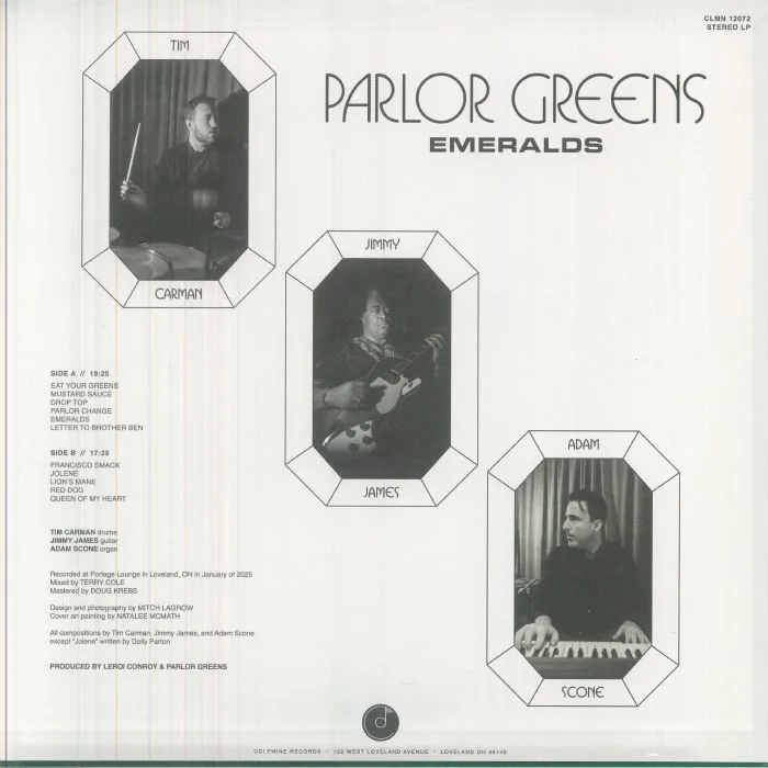Обратная сторона обложки — PARLOR GREENS — Emeralds