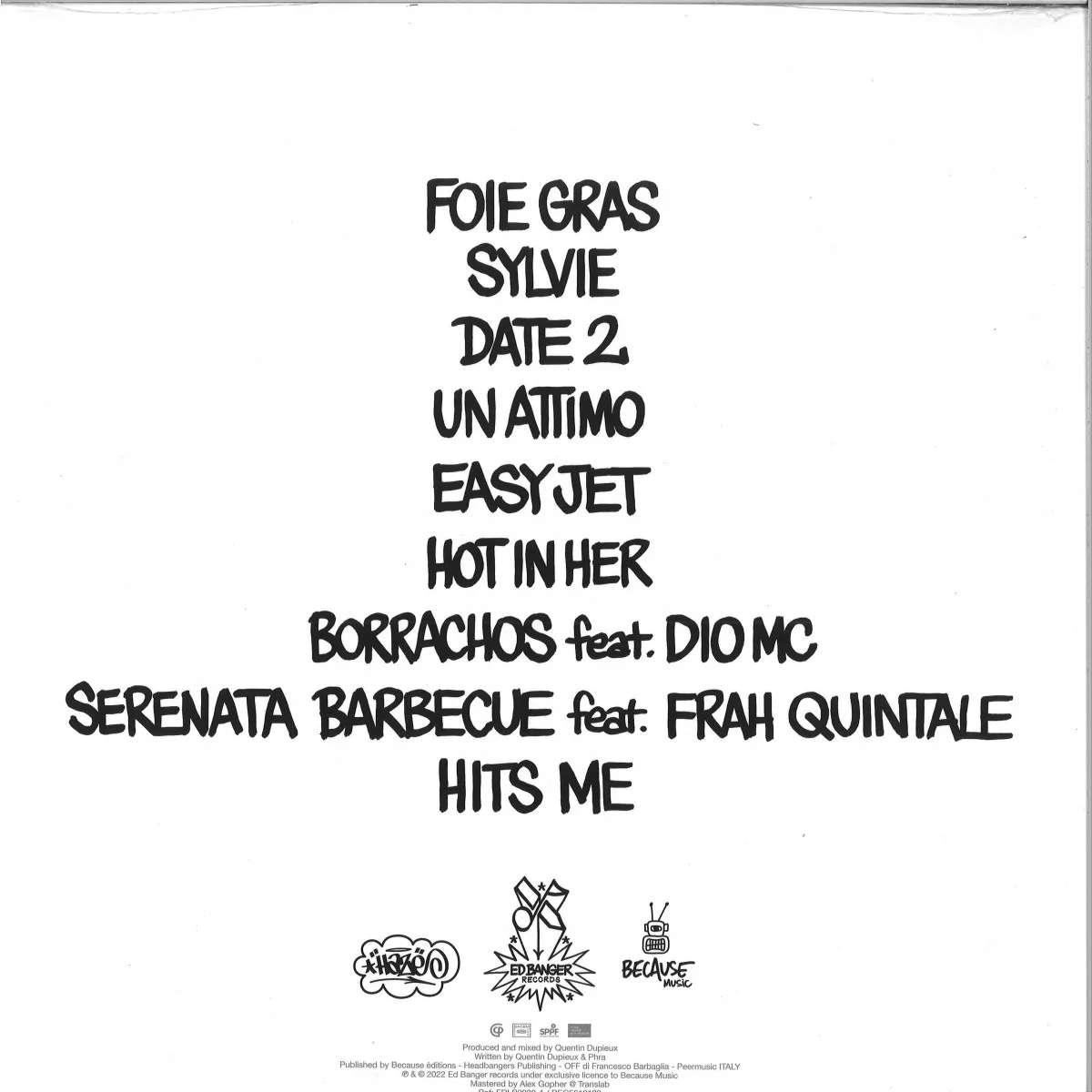 Back cover — Mr Oizo — VOILA
