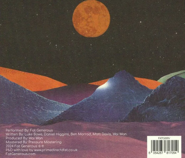 Back cover — FAT GENEROUS — Night Time Cool Breeze / Shake Your Body Down (Record Store Day RSD 2024)