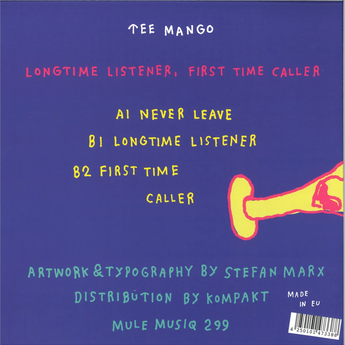 Back cover — Tee Mango — Longtime Listener, First Time Caller