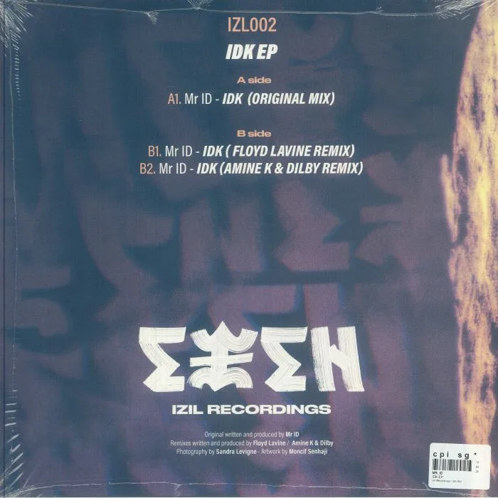 Обратная сторона обложки — MR ID — IDK EP