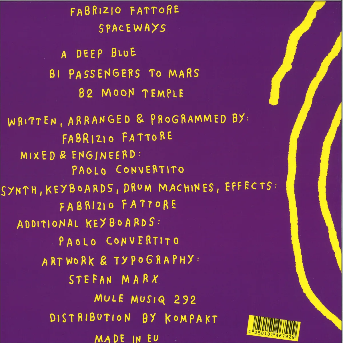 Обратная сторона обложки — Fabrizio Fattore — Spaceways