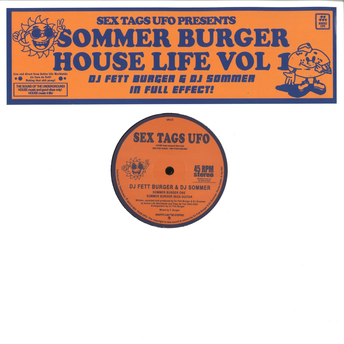 Обратная сторона обложки — Dj Fett Burger&Dj Sommer — Sommer Burger House Life Vol 1