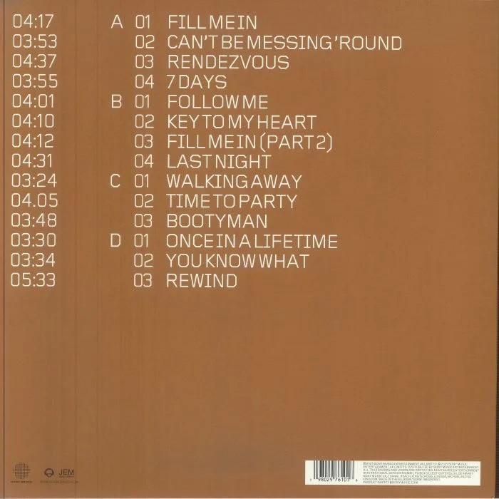 Back cover — Craig DAVID — Born To Do It