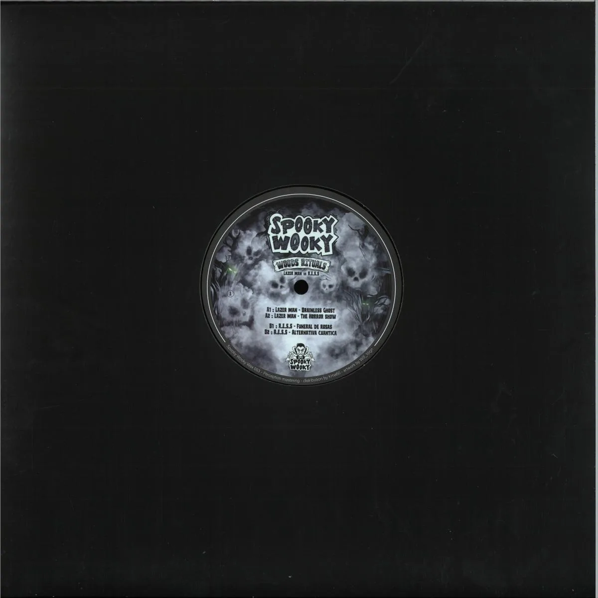 Back cover — Lazer Man/R.e.s.s — Woods Ritual