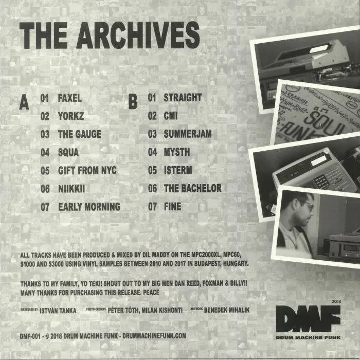 Back cover — DIL MADDY — The Archives