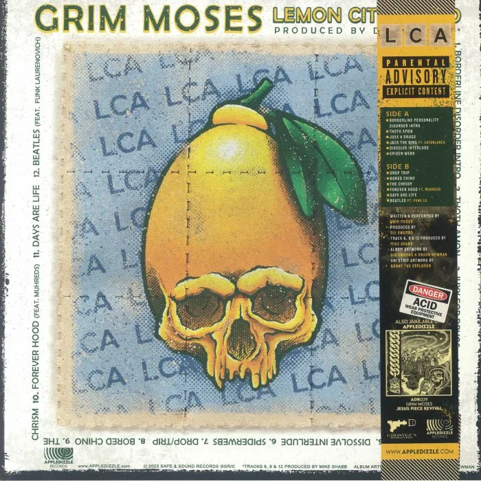 Back cover — Grim MOSES — Lemon Citric Acid