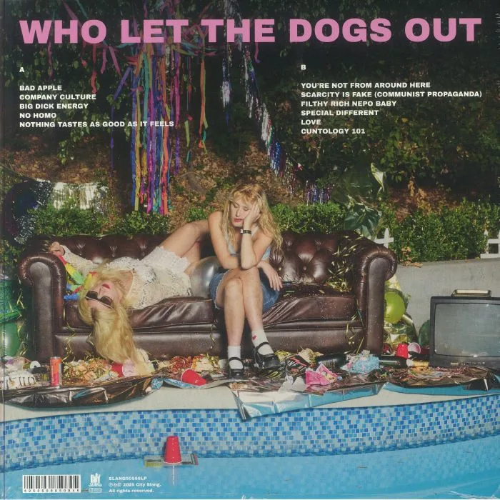 Обратная сторона обложки — LAMBRINI GIRLS — Who Let The Dogs Out