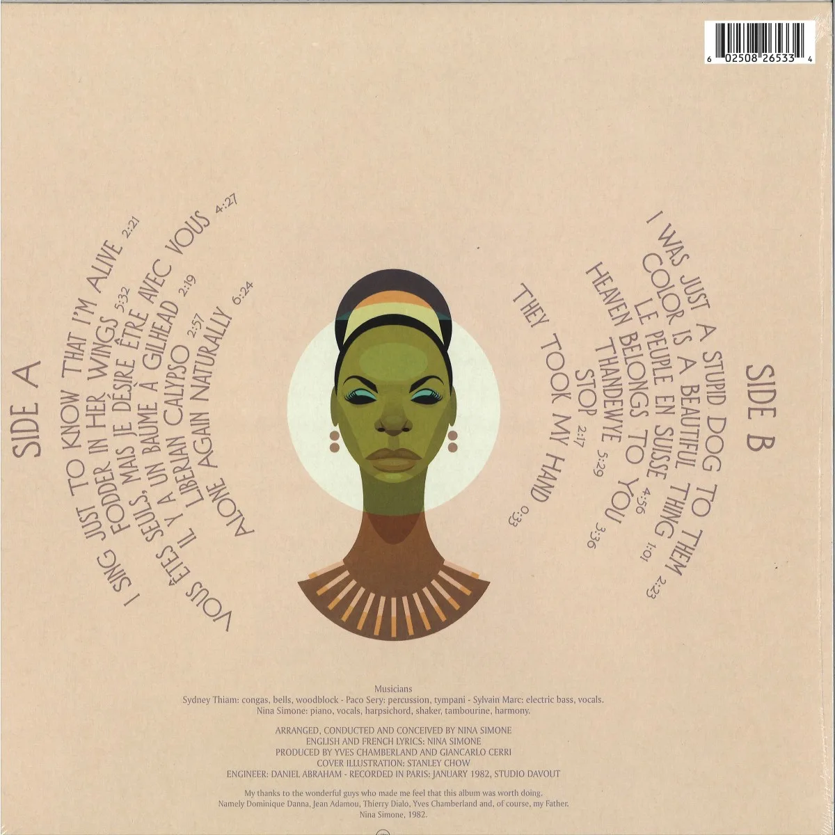Обратная сторона обложки — Nina Simone — Fodder On My Wings