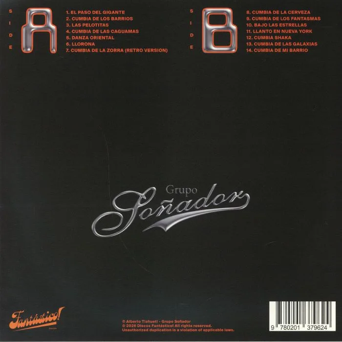 Back cover — GRUPO SONADOR — Galactic Cumbia Sonidera