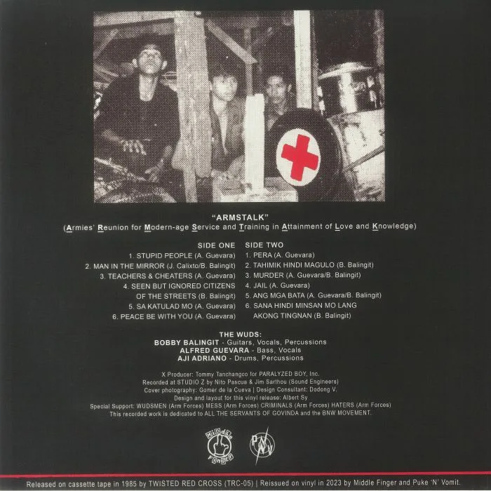 Обратная сторона обложки — WUDS — Armstalk (reissue)